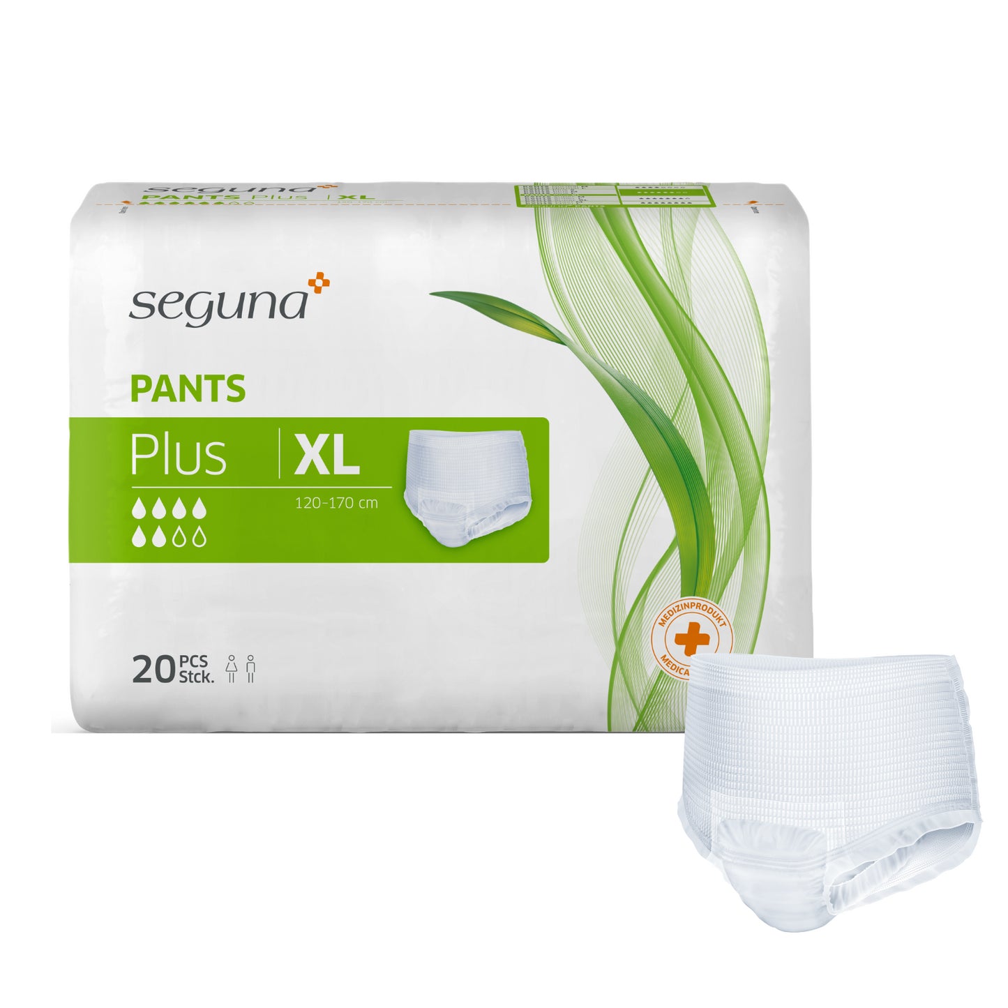 SEGUNA Pants Plus, Größe: XL, Beutel 20 Stück