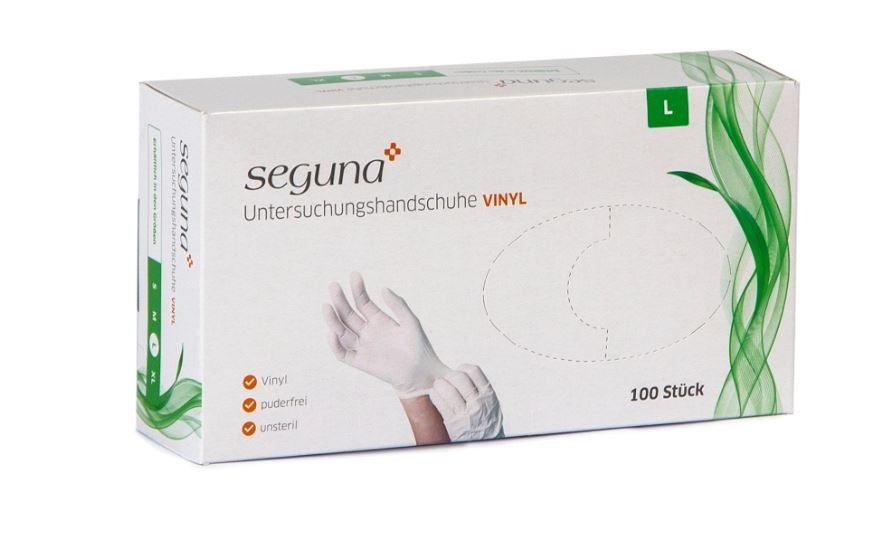 SEGUNA Vinyl-Handschuhe, Größe: L, 100 Stück