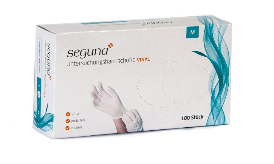 SEGUNA Vinyl-Handschuhe, Größe: M, 100 Stück