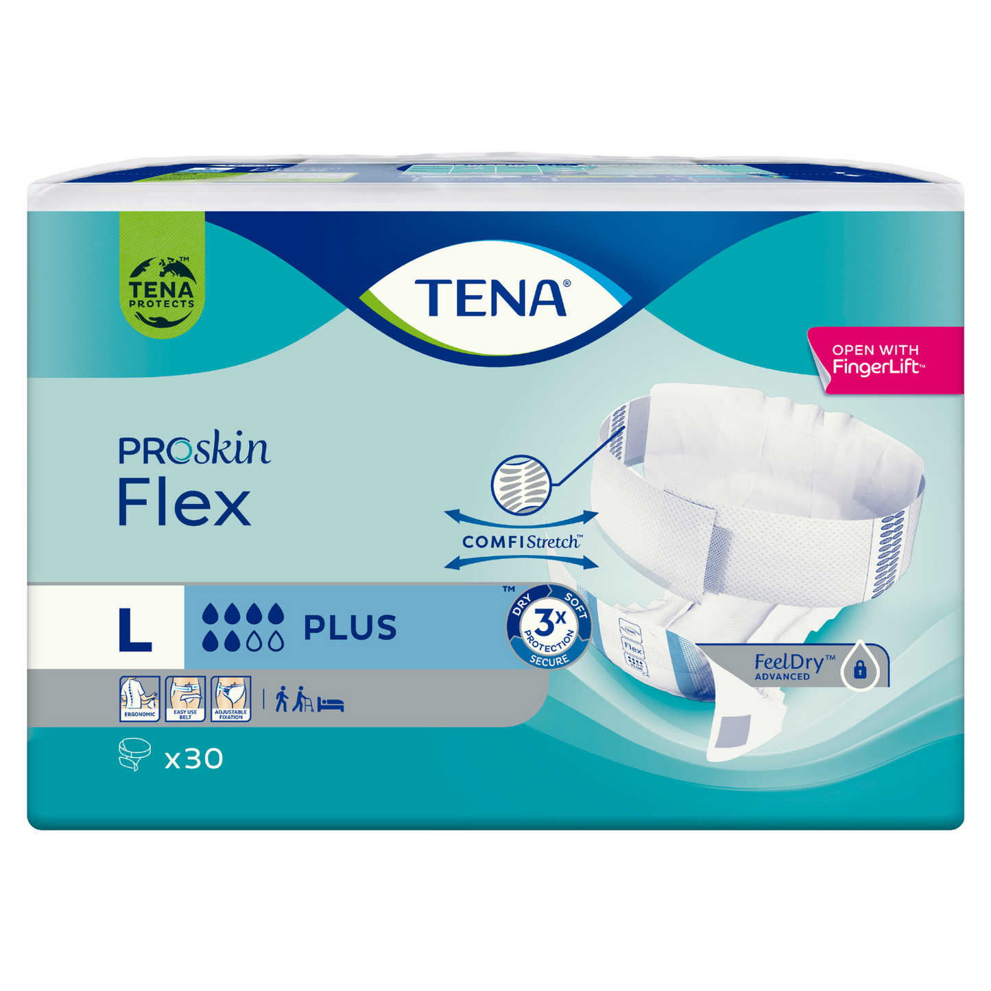 TENA Flex Plus, Größe: L, Beutel 30 Stück