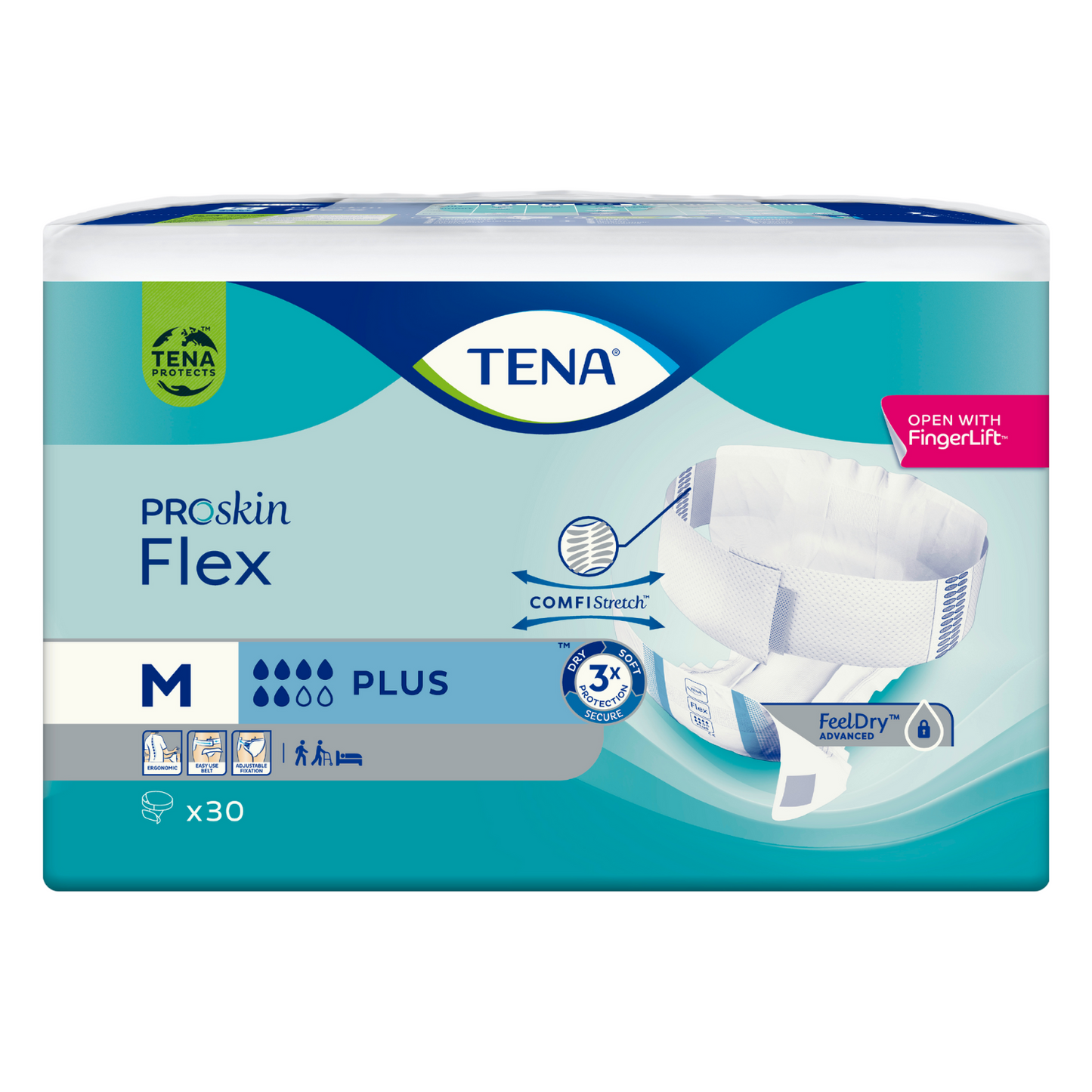 TENA Flex Plus, Größe: M, Beutel 30 Stück