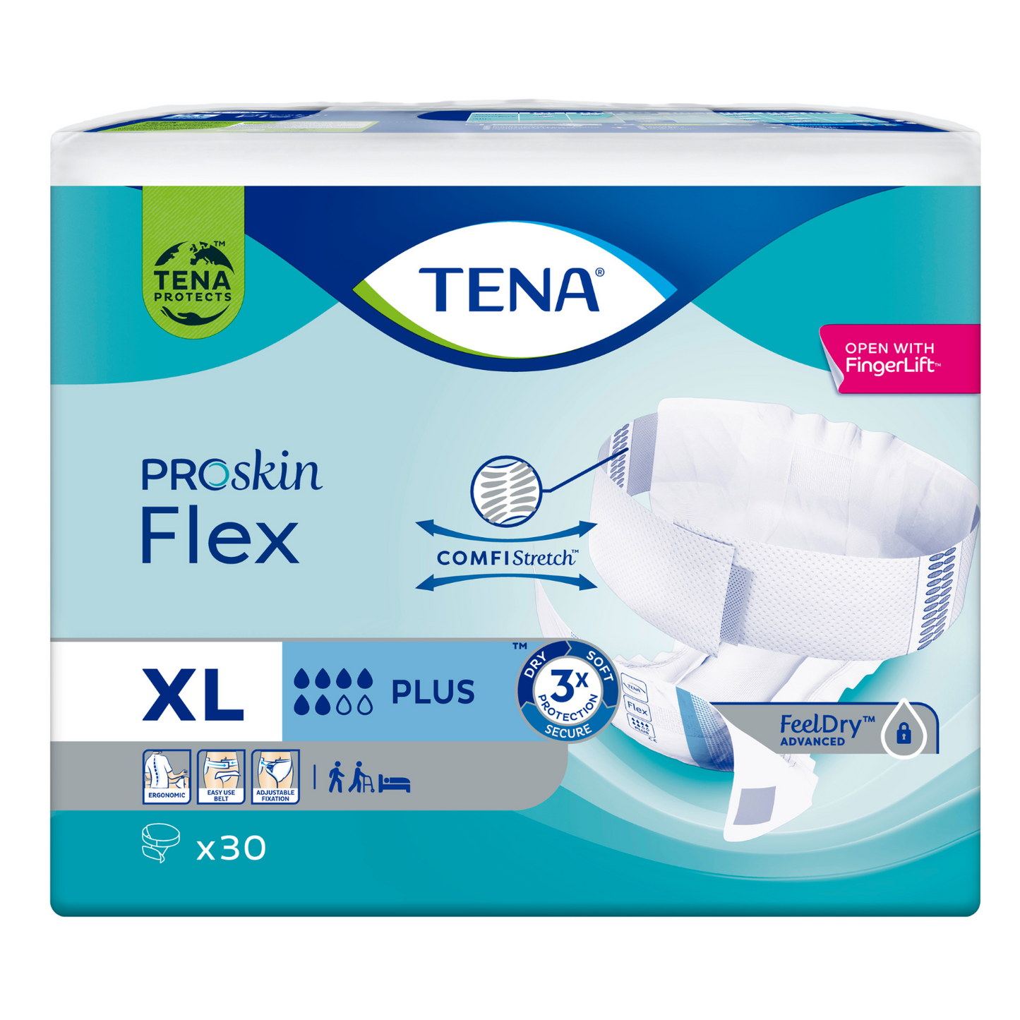 Tena flex plus Größe: XL, Beutel 30 Stück