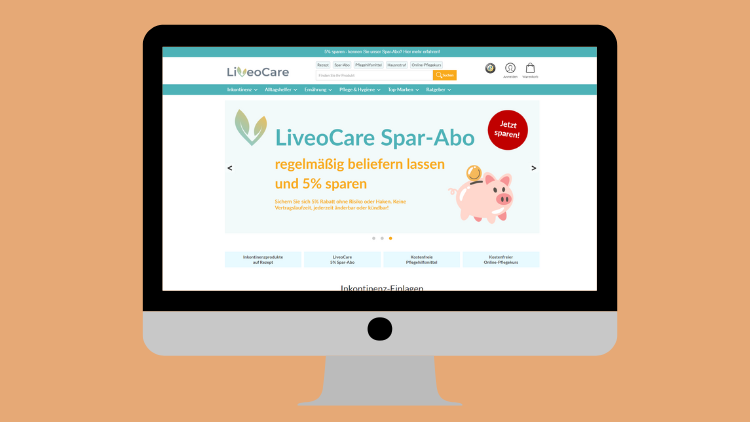 Pflegebedarf im Onlineshop