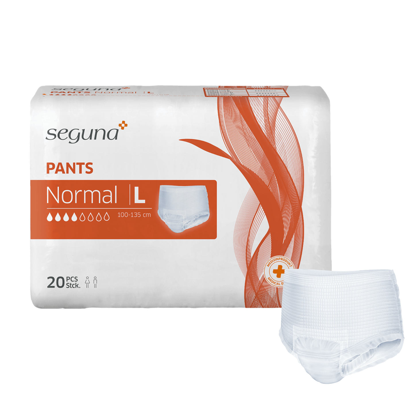 Seguna pants normal Größe L beutel 20 Stück 