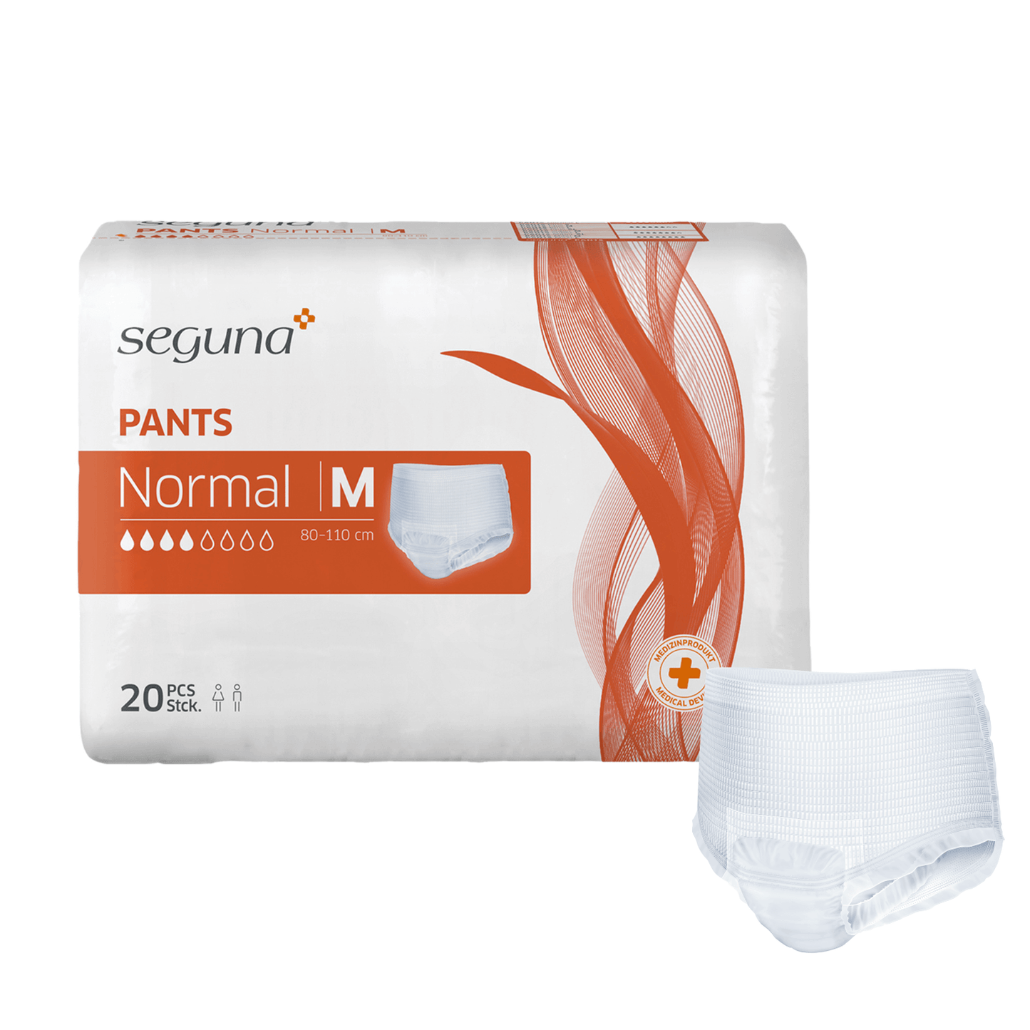seguna pants normal, Größe M Beutel 20 Stück 