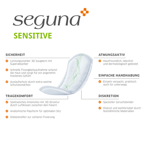 SEGUNA Sensitive Maxi, Einlage, Eigenschaften