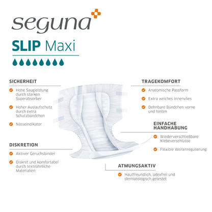 SEGUNA Slip Maxi, Eigenschaften