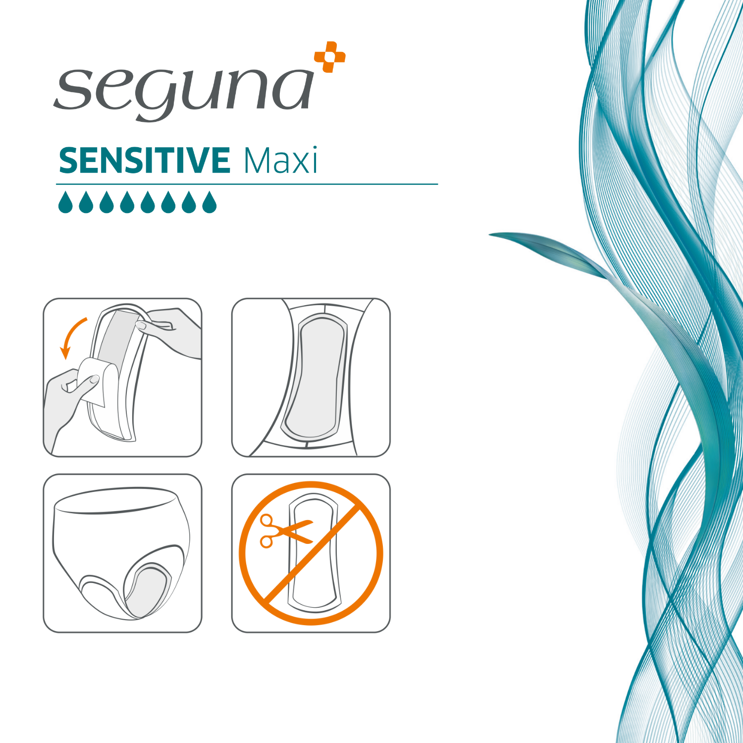 SEGUNA Sensitive Maxi, Einlage, Anwendung