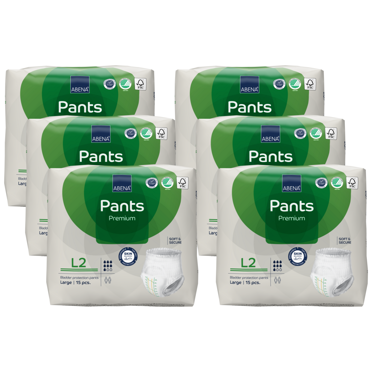 abena pants premium, Größe L2 Sparpaket 6x15 Stück 
