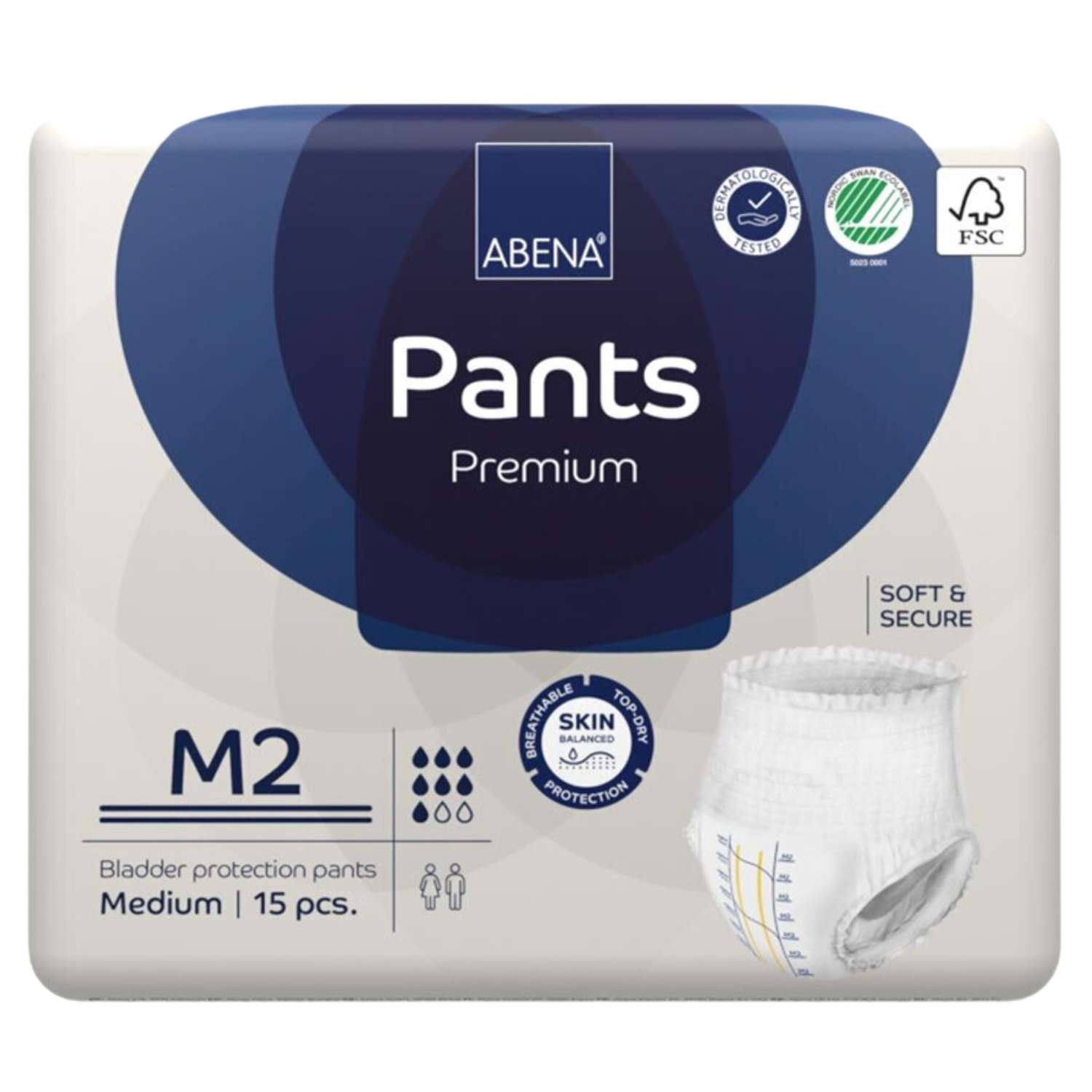 ABENA Pants Premium , Größe: M2, Beutel 15 Stück