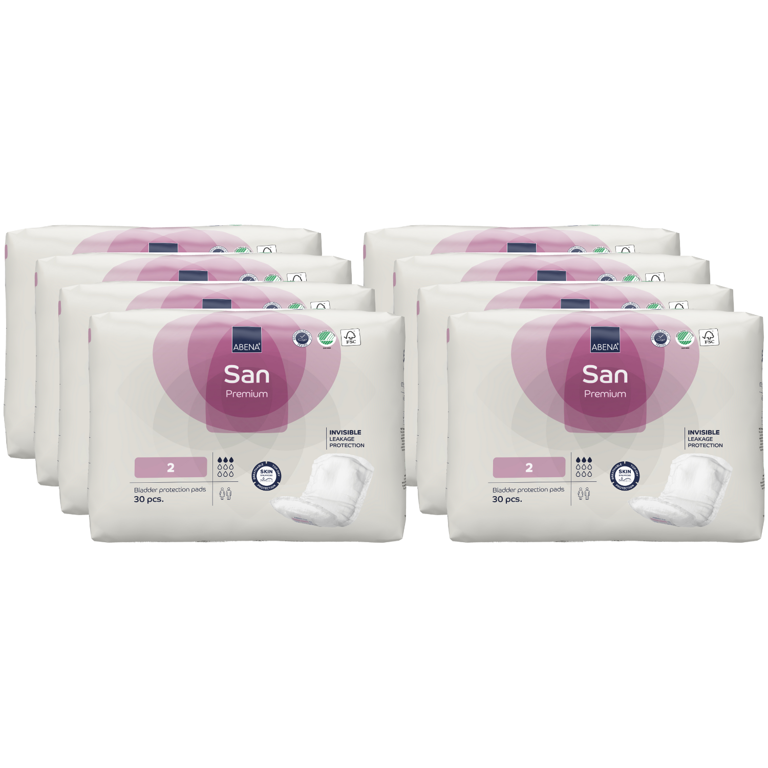 abena san premium 2, sparpaket 8x30 stück