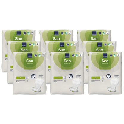 ABENA San Premium Einlagen, Größe: 4, Sparpaket (9 x 30 Stück)