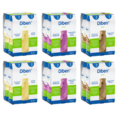 DIBEN DRINK Mischkarton 1,5 kcal, 24 x 200 ml