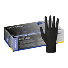 Meditrade Nitril-Handschuhe schwarz Gr. M