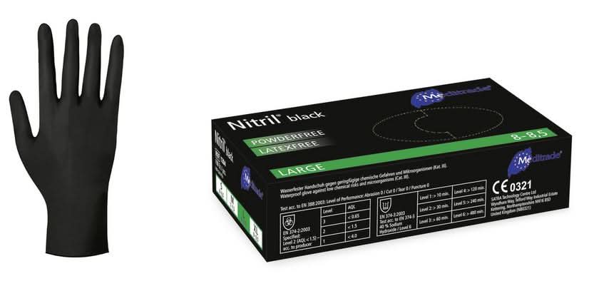 nitril handschuhe black swan Meditrade Nitril-Handschuhe schwarz günstig kaufen • LiveoCare