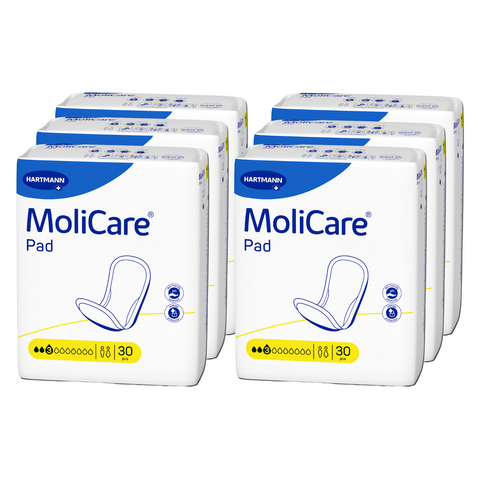 MoliCare Pad 3 Tropfen, Sparpaket (6 x 30 Stück)