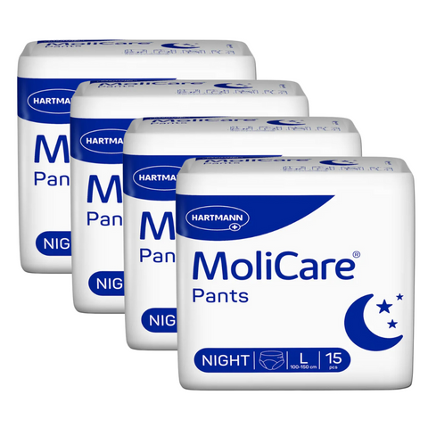 MoliCare Pants Night Größe: L, Sparpaket (4x15 Stück)