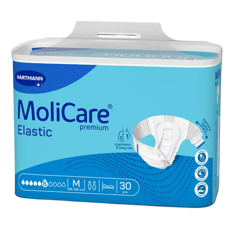MoliCare Premium Elastic 6 Tropfen, Größe: L, Beutel 30 Stück