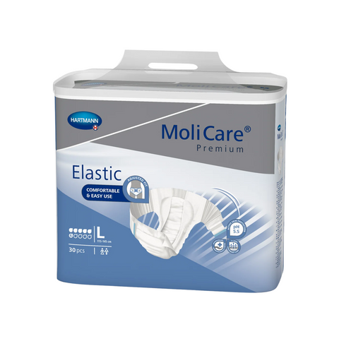 MoliCare Premium Elastic 6 Tropfen, Größe: L, Beutel 30 Stück