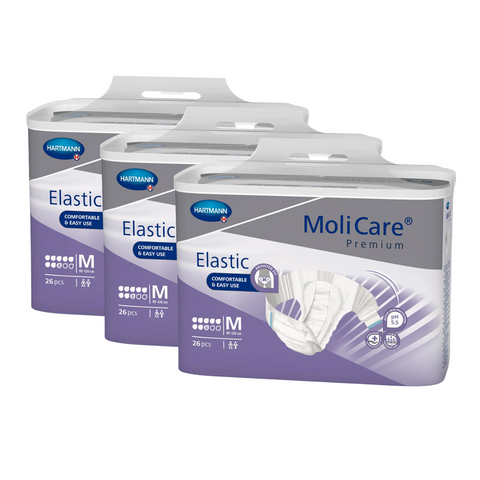MoliCare Premium Elastic 8 Tropfen , Größe: M, Sparpaket (3 x 26 Stück)