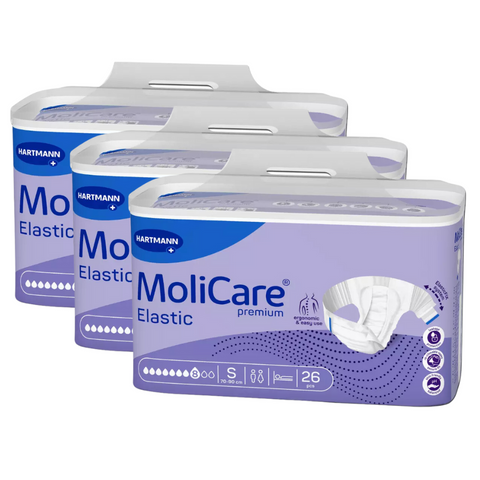 MoliCare Premium Elastic 8 Tropfen , Größe: S, Sparpaket (3 x 26 Stück)