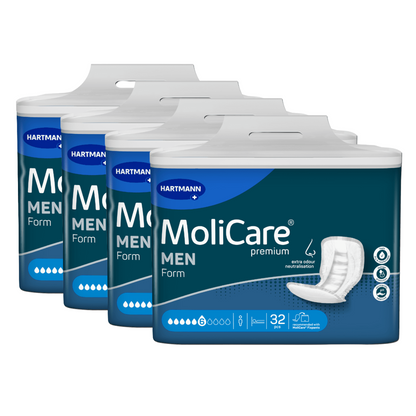 MoliCare Premium Form for MEN extra plus 6 Tropfen, Sparpaket (4 x 32 Stück)