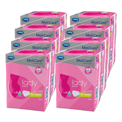 MoliCare Premium lady pants 5 Tropfen, Größe: M, Sparpaket (8x 8 Stück)