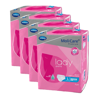 MoliCare Premium lady pants 7 Tropfen, Größe: L, Sparpaket (4 x 7 Stück)