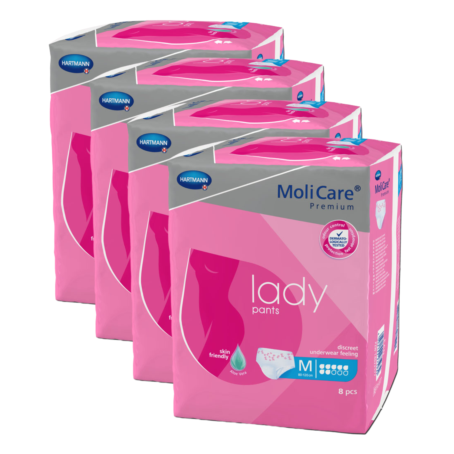 MoliCare Premium lady pants 7 Tropfen, Größe: M, Sparpaket (4 x 8 Stück)