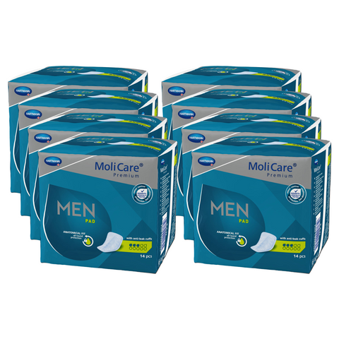 MoliCare Premium MEN PAD 3 Tropfen, Sparpaket (8 x 14 Stück)