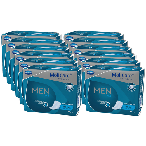 MoliCare Premium MEN PAD 4 Tropfen, Sparpaket (12 x 14 Stück)