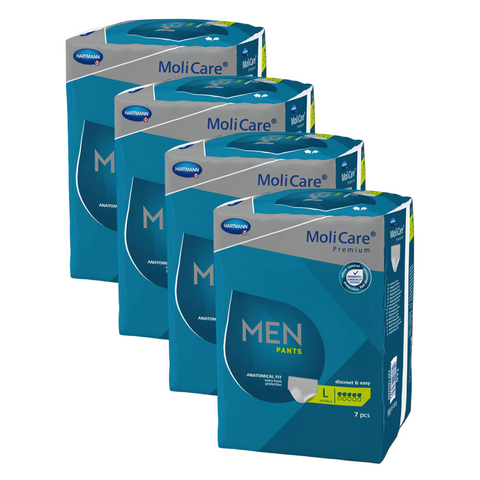 MoliCare Premium MEN PANTS 5 Tropfen, Größe: L, Sparpaket (4 x 7 Stück)