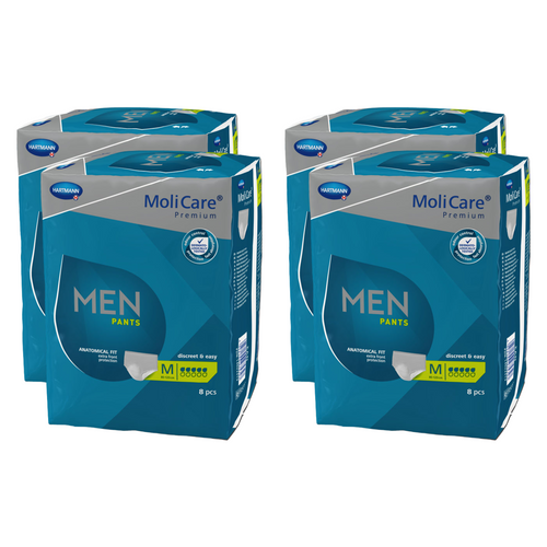 MoliCare Premium MEN PANTS 5 Tropfen, Größe: M, Sparpaket (4 x 8 Stück)