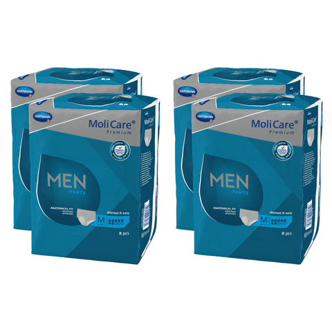 MoliCare Premium MEN PANTS 7 Tropfen, Größe: M, Sparpaket (4 x 8 Stück)