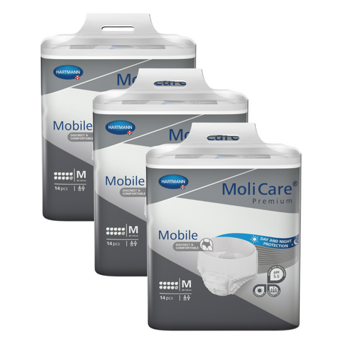 MoliCare Premium Mobile 10 Tropfen, Größe: M, Sparpaket (3 x 14 Stück)