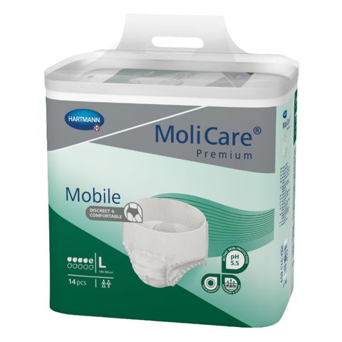 MoliCare Premium Mobile 5 Tropfen, Größe: L, Beutel 14 Stück