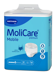MoliCare Premium Mobile 6 Tropfen, Größe: M, Beutel 14 Stück