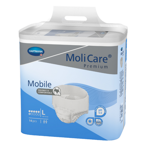 MoliCare Premium Mobile 6 Tropfen, Größe: L, Beutel 14 Stück