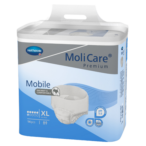 MoliCare Premium Mobile 6 Tropfen, Größe: XL, Beutel 14 Stück