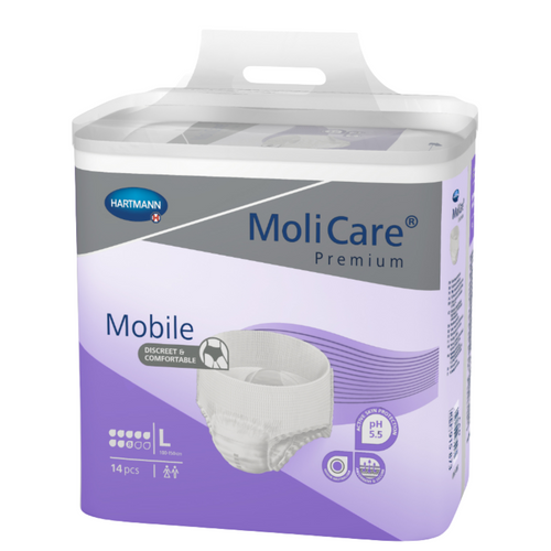 MoliCare Premium Mobile 8 Tropfen, Größe: L, Beutel 14 Stück
