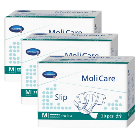 MoliCare Slip Extra 5 Tropfen, Größe: M, Sparpaket (3 x 30 Stück)