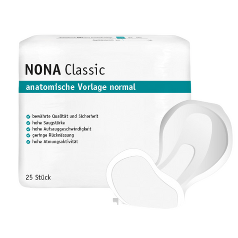 NONA Classic anatomische Vorlage Normal, Beutel 25 Stück