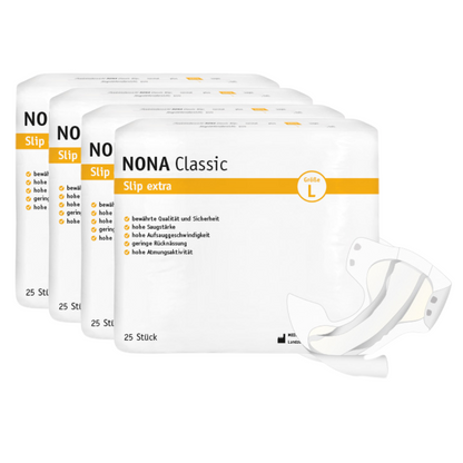 NONA Classic Slip Extra Large, Sparpaket (4 x 25 Stück)