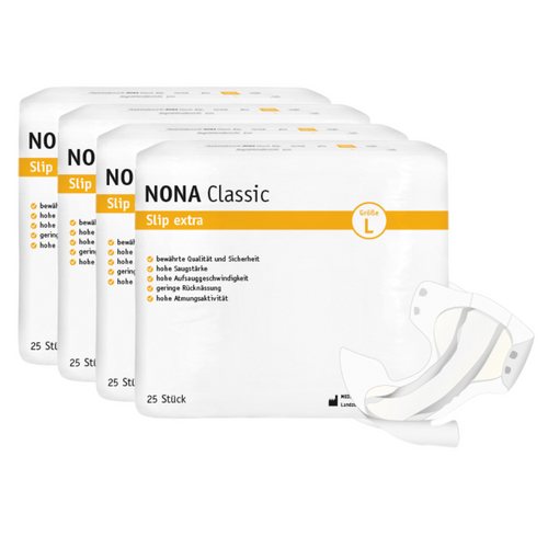 NONA Classic Slip Extra Large, Sparpaket (4 x 25 Stück)