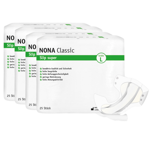 NONA Classic Slip Super Large, Sparpaket (4 x 25 Stück)