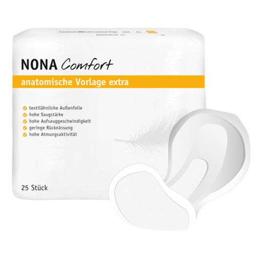 NONA Comfort anatomische Vorlage Normal, Beutel 25 Stück