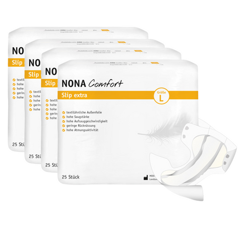 NONA Comfort Slip Extra Large, Sparpaket (4 x 25 Stück)