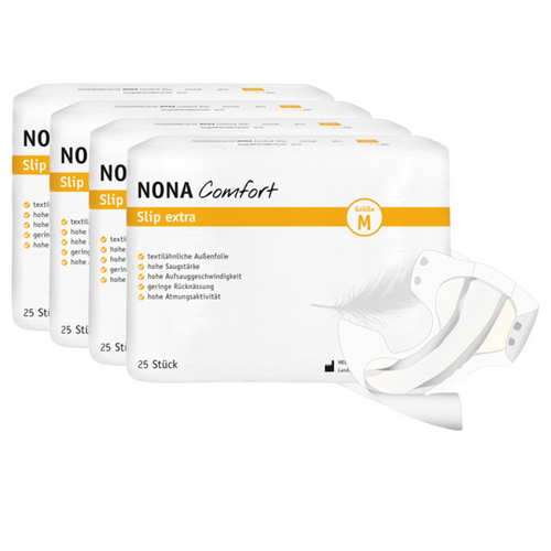 NONA Comfort Slip Extra Medium, Sparpaket (4 x 25 Stück)