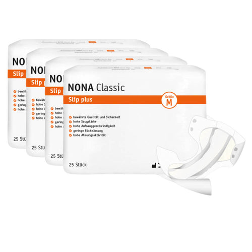 NONA Comfort Slip Plus Medium, Sparpaket (4 x 25 Stück)