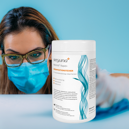 SEGUNA Medizid Rapid+, 150 Tücher plus 5 Nachfüllpackungen